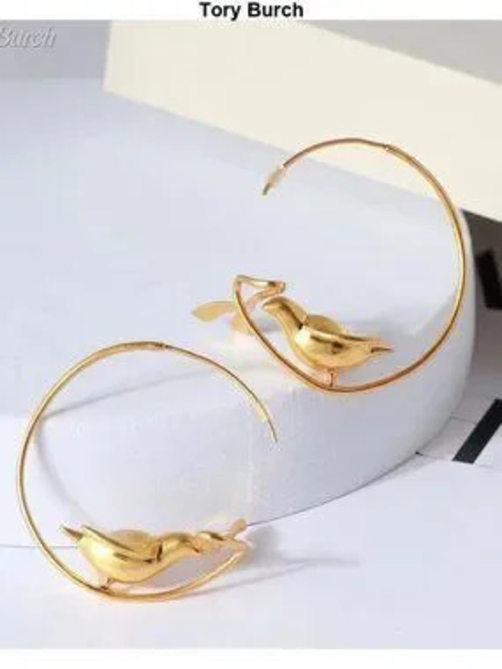 Tory Burch matte gold earrings